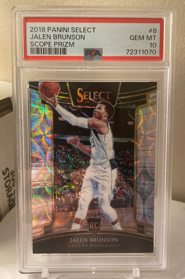 Jalen Brunson 2018 Panini Select Scope PRIZM Rookie Concourse #8 PSA 10 POP 4 