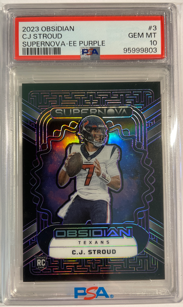 2023 Obsidian CJ Stroud Supernova Purple Etch 