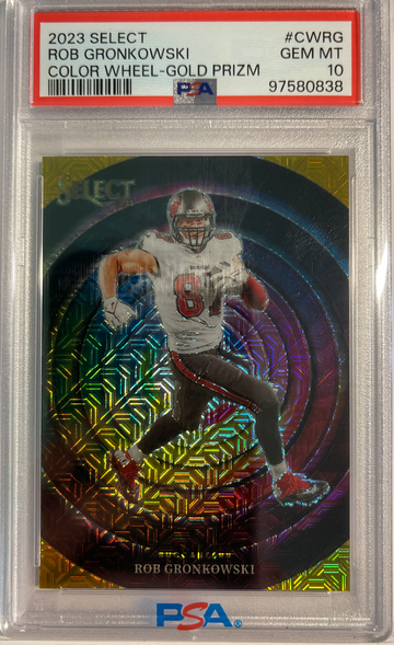 2023 Select Rob Gronkowski Color Wheel Gold Prizm