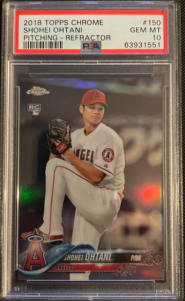 SHOHEI OHTANI 2018 TOPPS CHROME ROOKIE REFRACTOR PSA 10