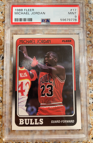 Michael Jordan 1988 Fleer PSA 9 17