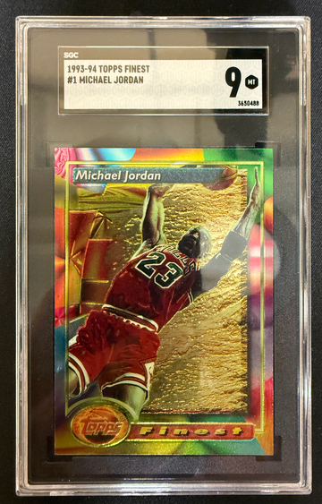 1993 Topps Finest Michael Jordan 1 SGC 9