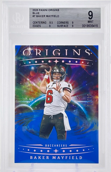 2025 PANINI ORIGINS BLUE#7 BAKER MAYFIELD