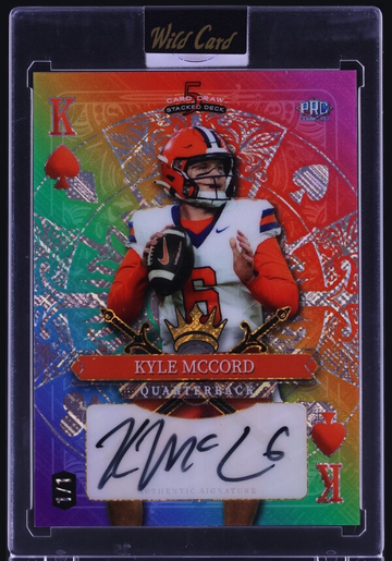 2024 Wild Card 5 Card Draw Spades Tie Dye Kyle McCord ROOKIE AUTO 1/1 #SDHS-KMA