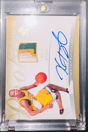 2007-08 SP Authentic Kevin Durant Rookie Patch Auto RPA RC /299