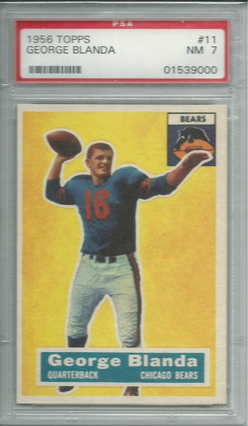 1956 Topps George Blanda PSA 7 NM
