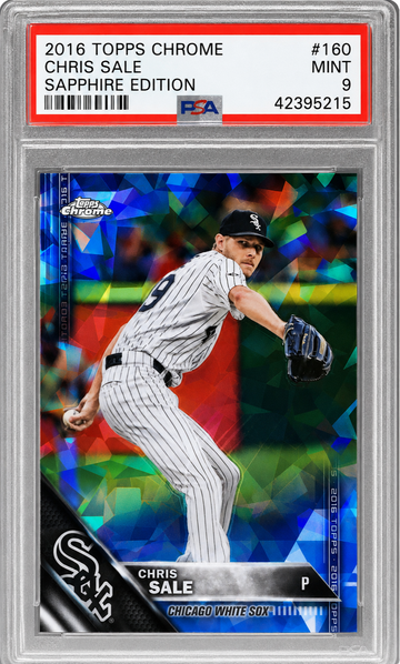 2016 Topps Chrome Sapphire Edition #160 Chris Sale PSA 9