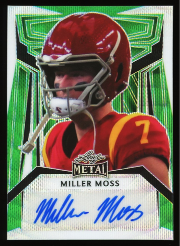 2023 Leaf Metal Miller Moss Green Wave Auto USC Trojans 4/4 #PA-MM3