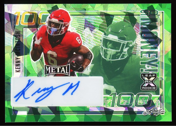 2023 Leaf Metal Kenny McIntosh Rookie So Money Green Auto Georgia 3/3 SM-KMI