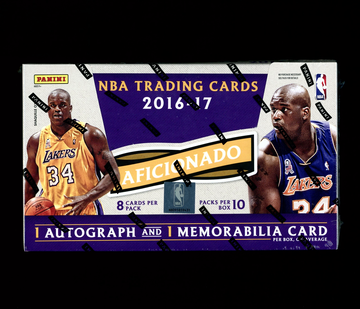 2016-17 Panini Aficionado Basketball Hobby Box Factory Sealed (80 Cards)