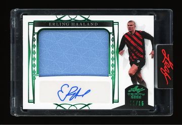 2023 Leaf Trinity Soccer Erling Haaland Patch Auto Manchester City 11/15 #AM-EH1