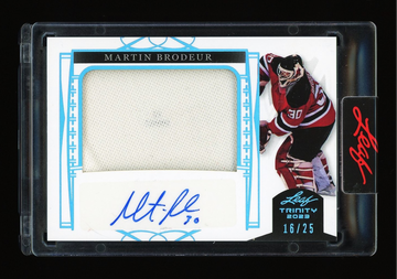 2023 Leaf Trinity Martin Brodeur Patch Auto Blue New Jersey Devils 16/25 #AM-MB1
