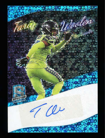 2023 Panini Spectra Tariq Woolen Colorgraphs Disco Auto Seahawks 33/50 #C-TW