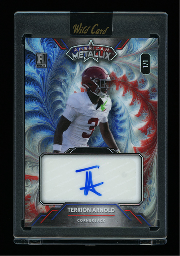 2024 Wild Card American Metallix Rookie Auto Wave Alabama 1/1 #WMF-TAA