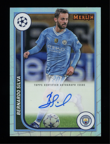 2023-24 Topps Merlin UCL Bernardo Silva Silver Auto Manchester City #AU-BE