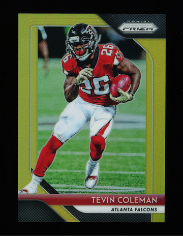 2018 Panini Prizm Tevin Coleman Gold Atlanta Falcons 10/10 #192