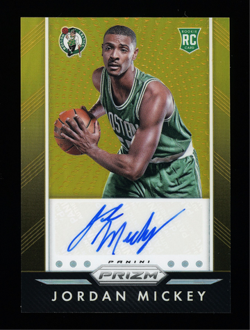 2015-16 Panini Prizm Jordan Mickey Rookie Auto Gold Boston Celtics 08/10 #P-JMK