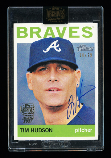 2021 Topps Archives Signature Series Tim Hudson Auto Atlanta Braves 10/99 #152
