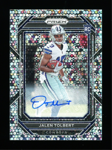 2022 Panini Prizm Jalen Tolbert Rookie No Huddle Disco Auto Dallas Cowboys #333