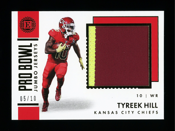 2017 Panini Encased Tyreek Hill Pro Bowl Jumbo Jerseys Patch Chiefs 05/10 #24