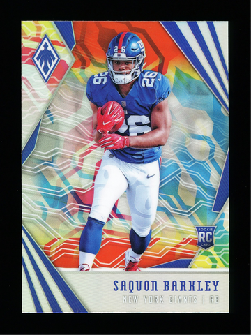 2018 Panini Phoenix Saquon Barkley Rookie Colorburst New York Giants #102
