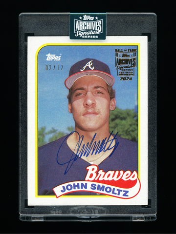 2024 Topps Archives Signature Series John Smoltz Rookie Auto Braves 02/12 #382