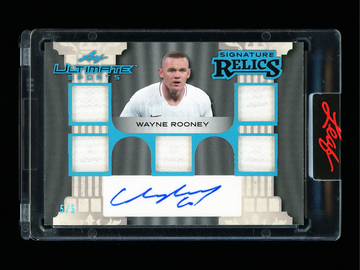 2024 Leaf Ultimate Sports Wayne Rooney Signature Relics England 5/5 #USR-WR1