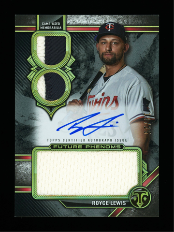 2024 Topps Triple Threads Royce Lewis Future Patch Auto Twins 19/25 #FPAR-RL