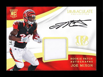 2017 Panini Immaculate Joe Mixon Rookie Patch Auto Cincinnati Bengals 14/25 #112