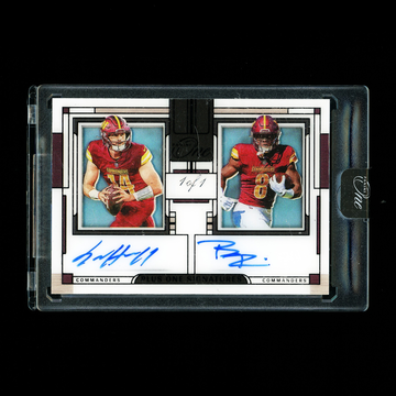 2023 Panini One Sam Howell Brian Robinson Jr. Dual Auto Commanders 1/1 #150
