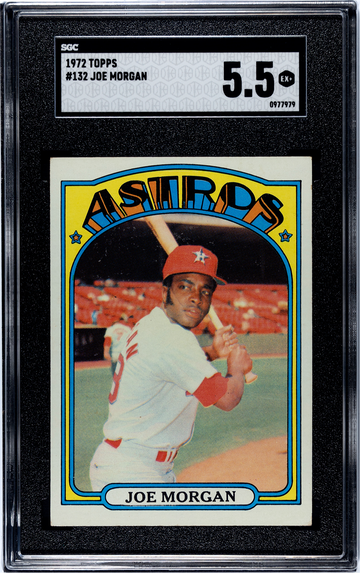 1972 Topps Joe Morgan #132 SGC 5.5 (HOF)