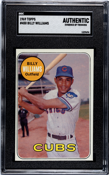 1969 Topps Billy Williams #450 Authentic Evidence of Trimming (HOF)