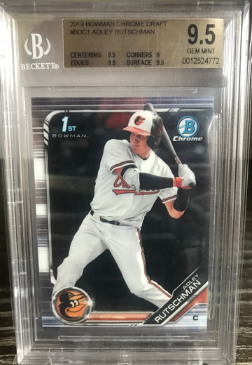 2019 ADLEY RUTSCHMAN 1st Bowman Draft Chrome Batting #BDC-1 BGS 9.5 GEM MINT