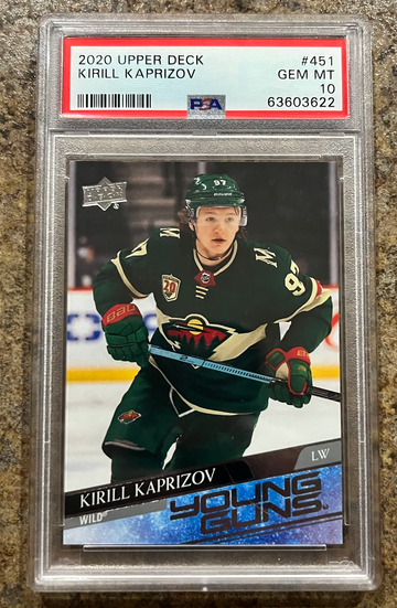 2020 Upper Deck Kirill Kaprizov Young Guns PSA 10
