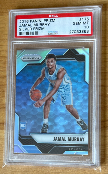 2016 Panini Prizm Silver #175 Jamal Murray Rookie RC PSA 10 Gem Mint Champion!