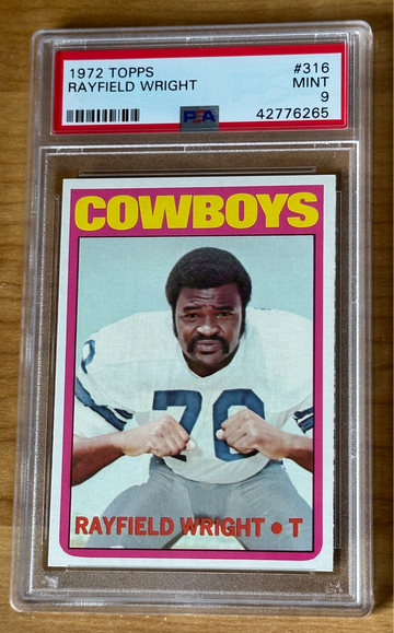 1972 Topps #316 Rayfield Wright RC PSA 9 Mint HOF Rare High Number 