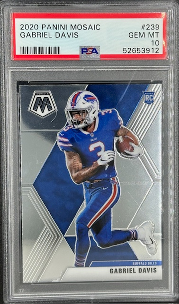 2020 Mosaic Gabriel Davis Rookie - PSA 10