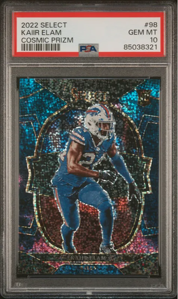 2022 Select Kaiir Elam Cosmic Rookie - PSA 10
