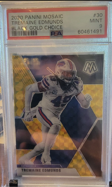 2020 Mosaic Tremaine Edmunds Black Gold Choice #1/8 - PSA 9