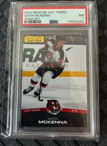 2023 Gavin McKenna RC Medicine Hat Tigers Team Set PSA 7 Leafs 1st DraftVHF