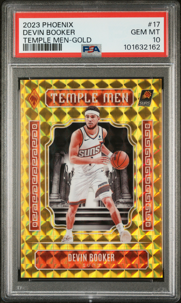 2023 Phoenix DEVIN BOOKER Temple Men 17 Gold #07/10 PSA 10 Gem Mint