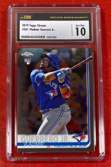 2019 Topps Chrome Vladimir Guerrero Jr #201 CSG 10 Toronto Blue Jays