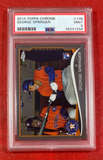2014 Topps Chrome George Springer #138 RC Rookie Card PSA 9 Houston Astros