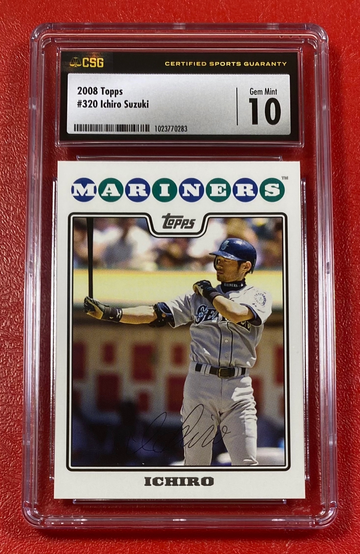 Ichiro Suzuki 2008 Topps #320 CSG 10 Seattle Mariners MLB HOF