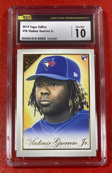2019 Topps Gallery Vladimir Guerrero Jr #98 RC Rookie CSG 10 Toronto Blue Jays