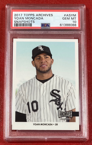 2017 Topps Archive Snapshots Yoan Moncada #ASYM RC Rookie PSA 10 Chicago White Sox
