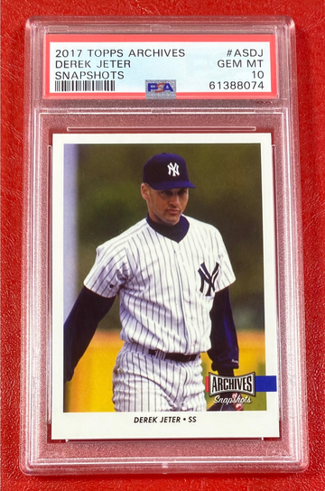 2017 Topps Archives Snapshots Derek Jeter #ASDJ PSA 10 New York Yankees