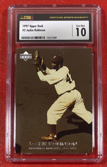 1997 Upper Deck Jackie Robinson #2 CSG 10 Dodgers