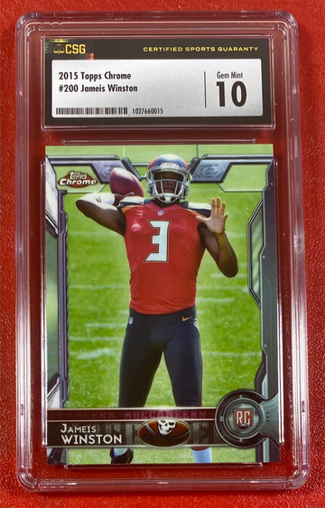 2015 Topps Chrome Jameis Winston #200 RC Rookie CSG 10