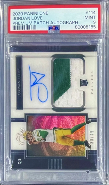 2020 Panini One Premium Jordan Love Rookie Patch Auto RPA /49